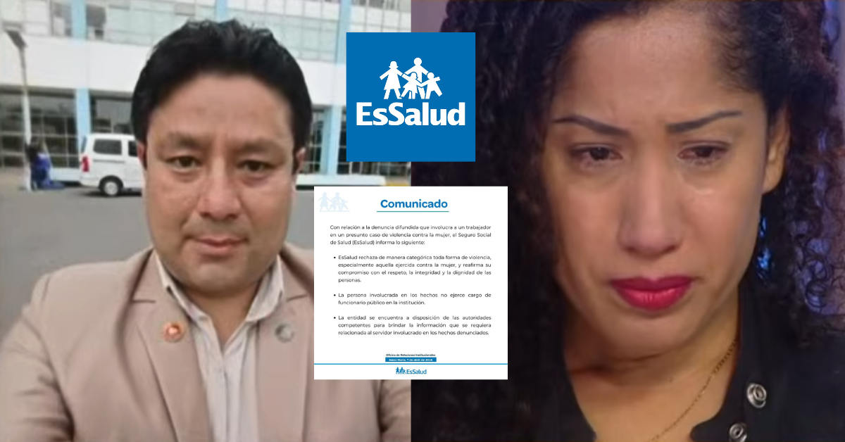 EsSalud rechaza denuncia: Su funcionario no estaría implicado en caso de violencia contra la mujer