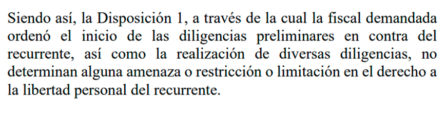 TC se�ala que el proceso judicial no limit� los derechos de Pedro Castillo.