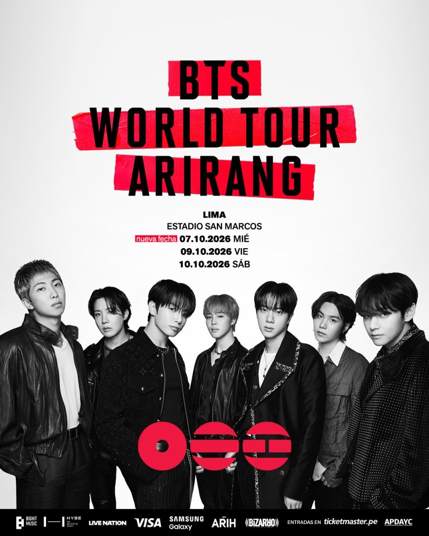 Tercera fecha de BTS en Per�