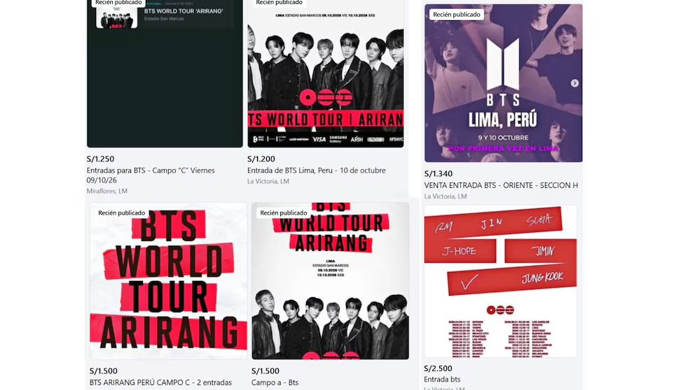 Las reventas rondan los S/2500.