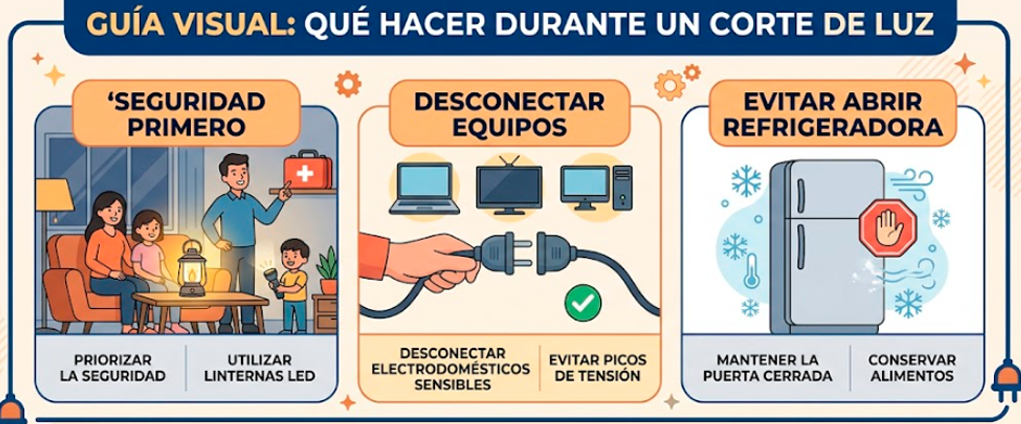 C�mo actuar ante un corte de luz en casa.