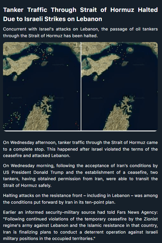 Ir�n anuncia el cierre del estrecho de Ormuz (Fars)
