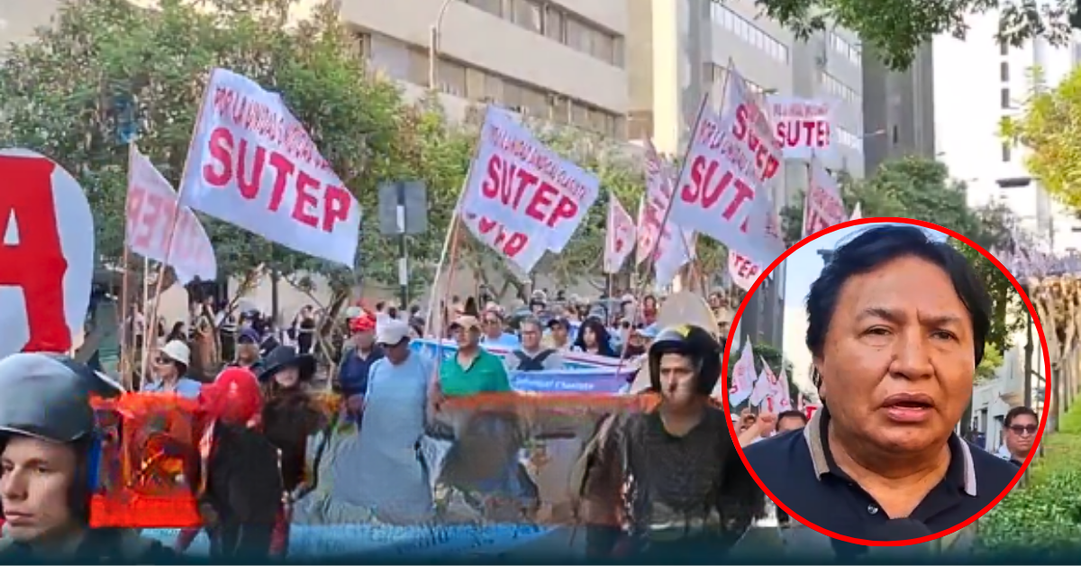 Sutep marcha exigiendo 6% del PBI para Educación y revela respaldo a candidato: 