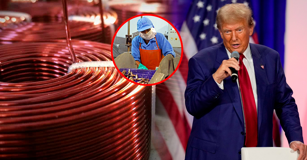 Estados Unidos impone a Perú aranceles del 50% al cobre con valor agregado