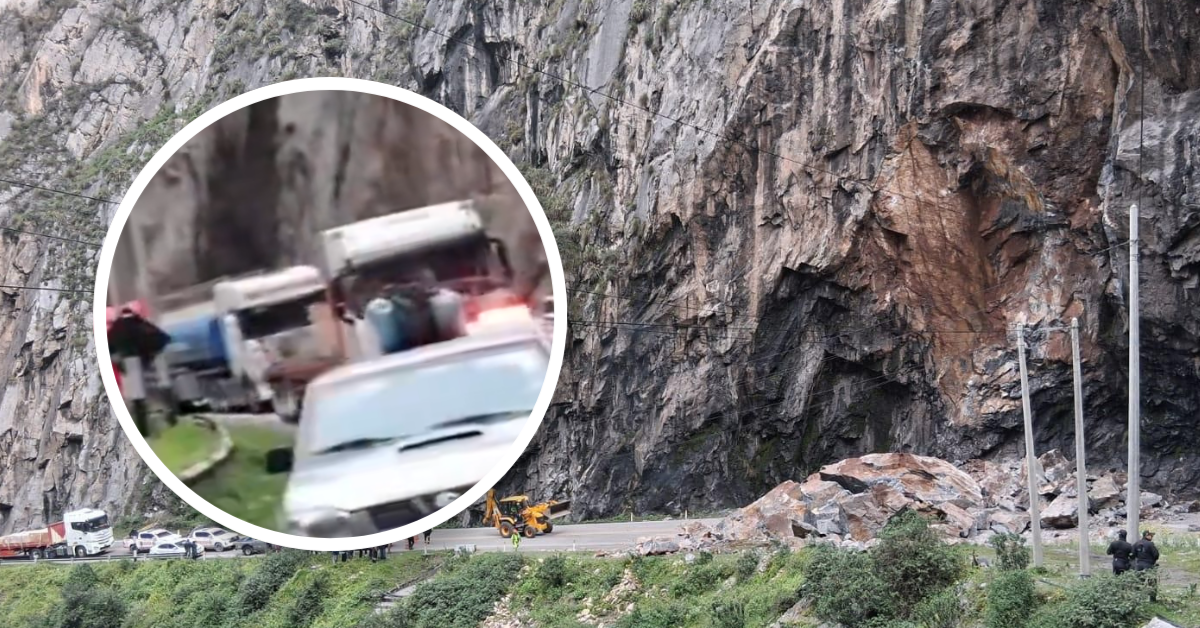 Bloqueo en la Carretera Central: Caída de rocas en Huarochirí impide tránsito vehicular