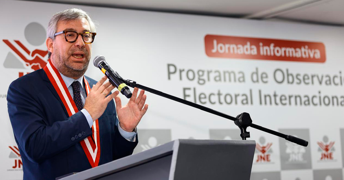 Jefe de la ONPE garantiza transparencia en elecciones generales: "No existe posibilidad de que exista un fraude"