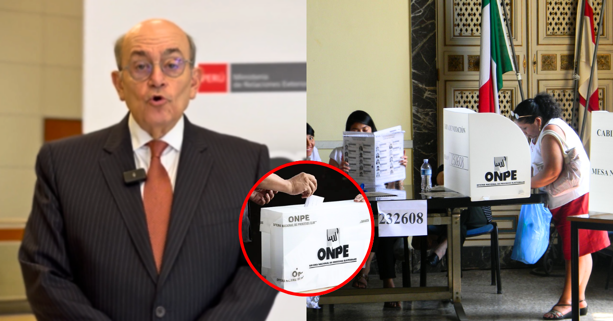 Elecciones 2026: Canciller Hugo de Zela exhorta a peruanos en el extranjero a cumplir con su voto