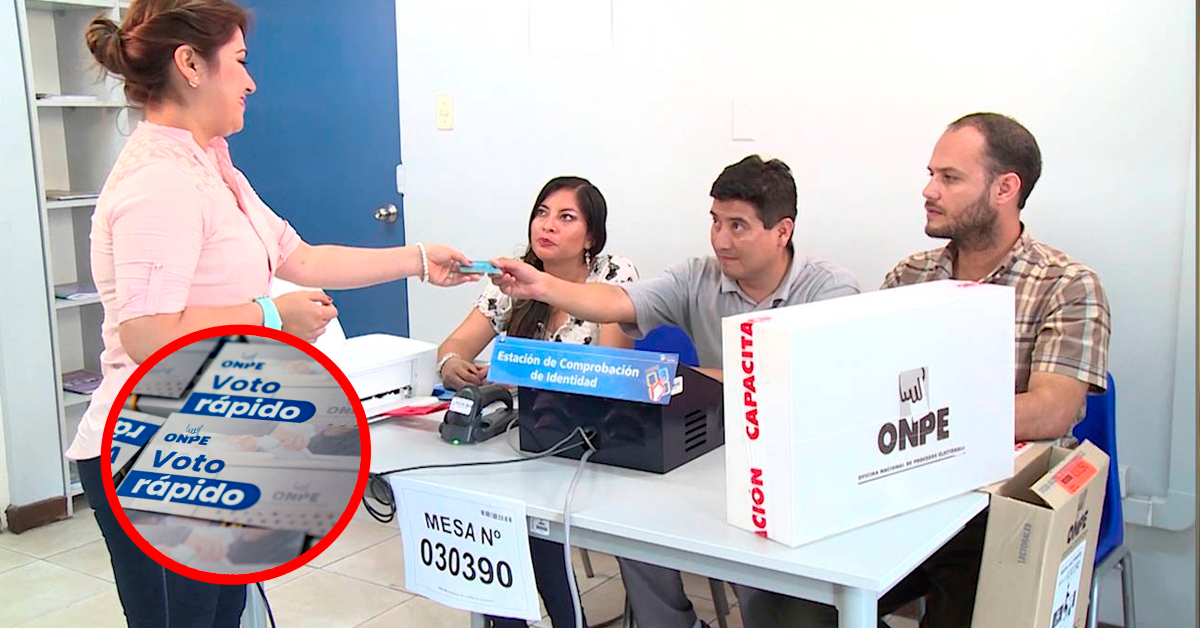 Elecciones 2026: ¿Qué es el "voto rápido" y quiénes acceden a este beneficio de la ONPE para sufragar?