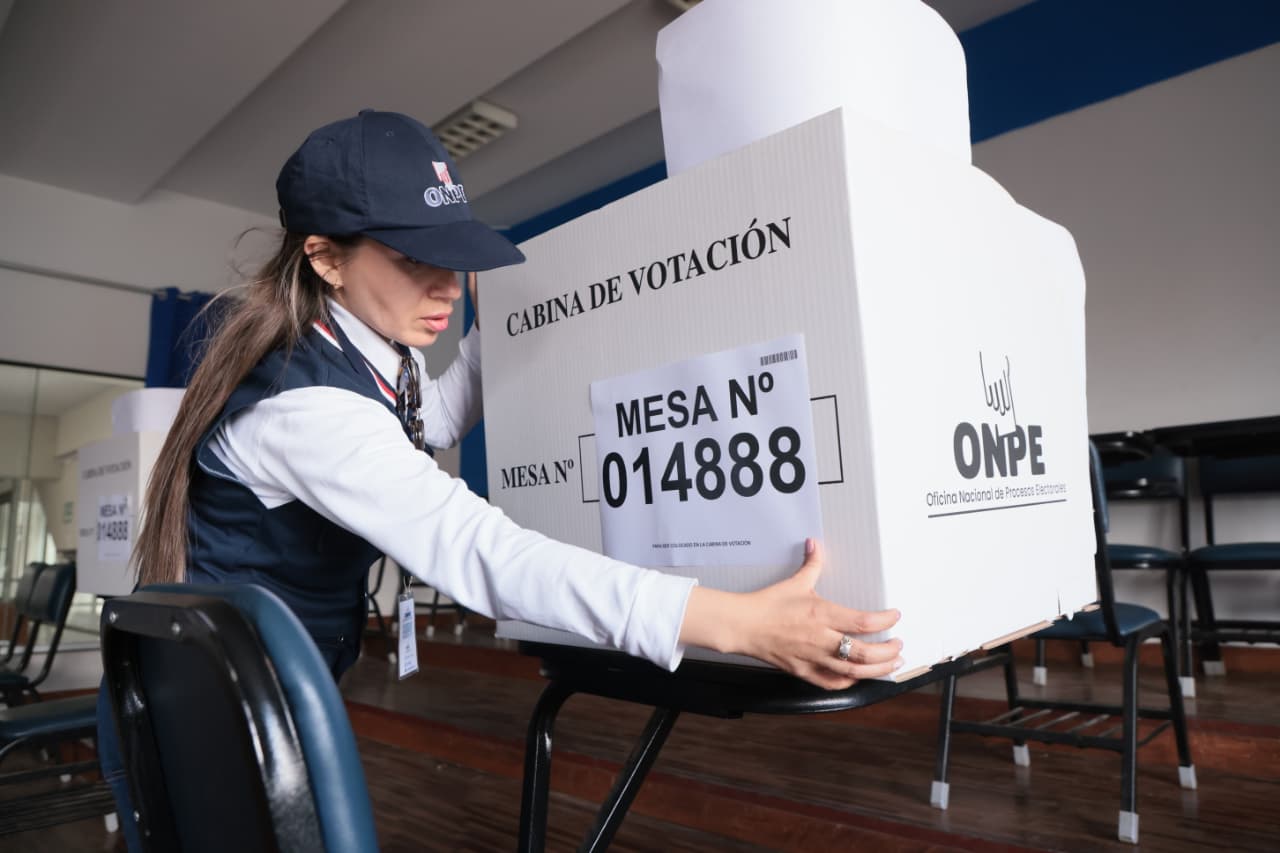 ONPE: 100% de los locales de votación a nivel nacional ya cu