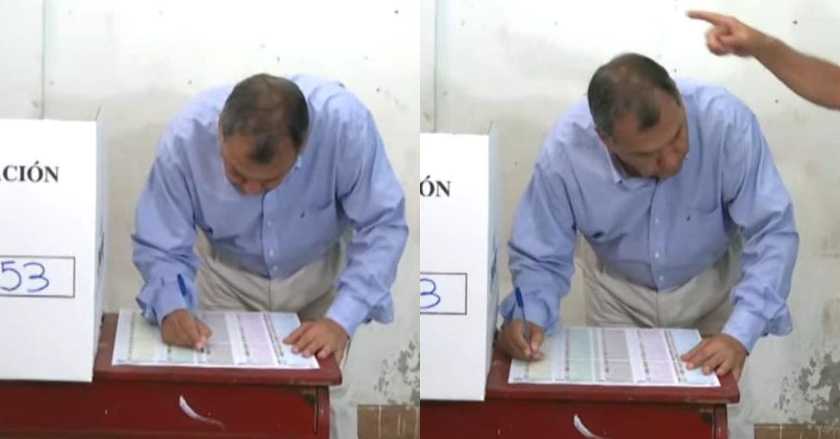 Elecciones 2026: Jorge Nieto cometió un lapsus al votar FUERA de la cámara secreta