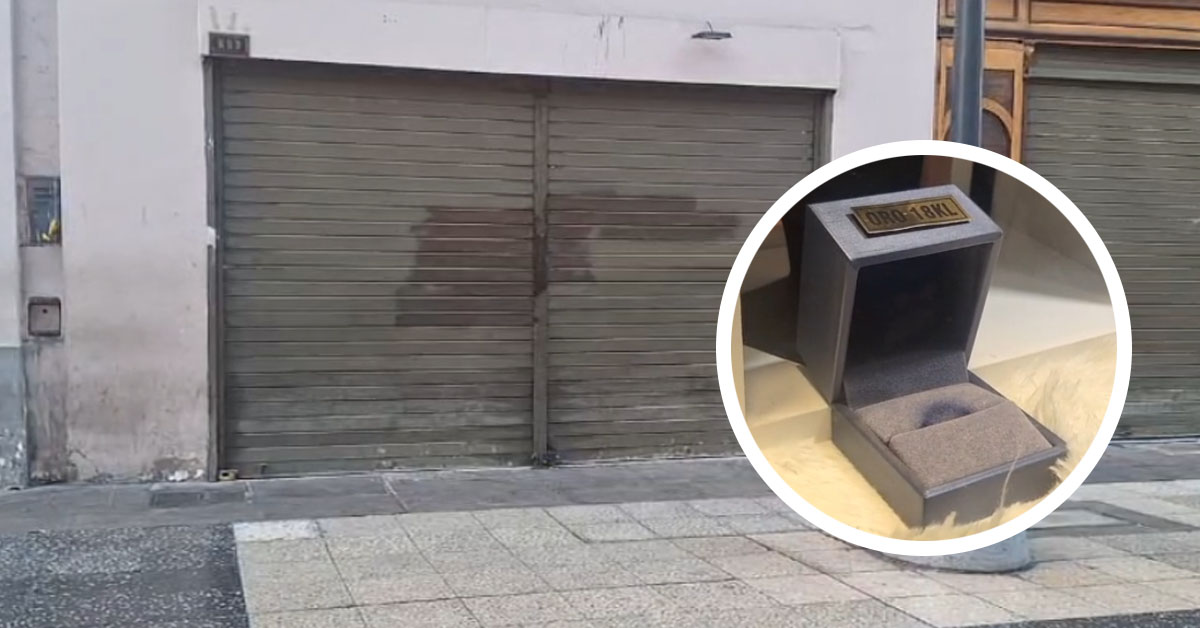 Asaltan joyería ubicada a 3 cuadras de Palacio de Gobierno: Sujetos robaron 200 mil dólares en mercadería