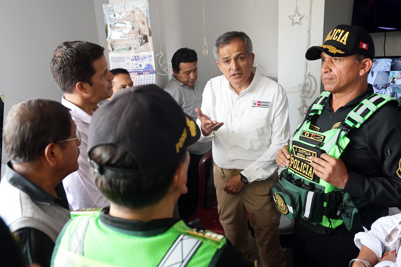 Ministro del Interior Jos� Zapata en Carabayllo