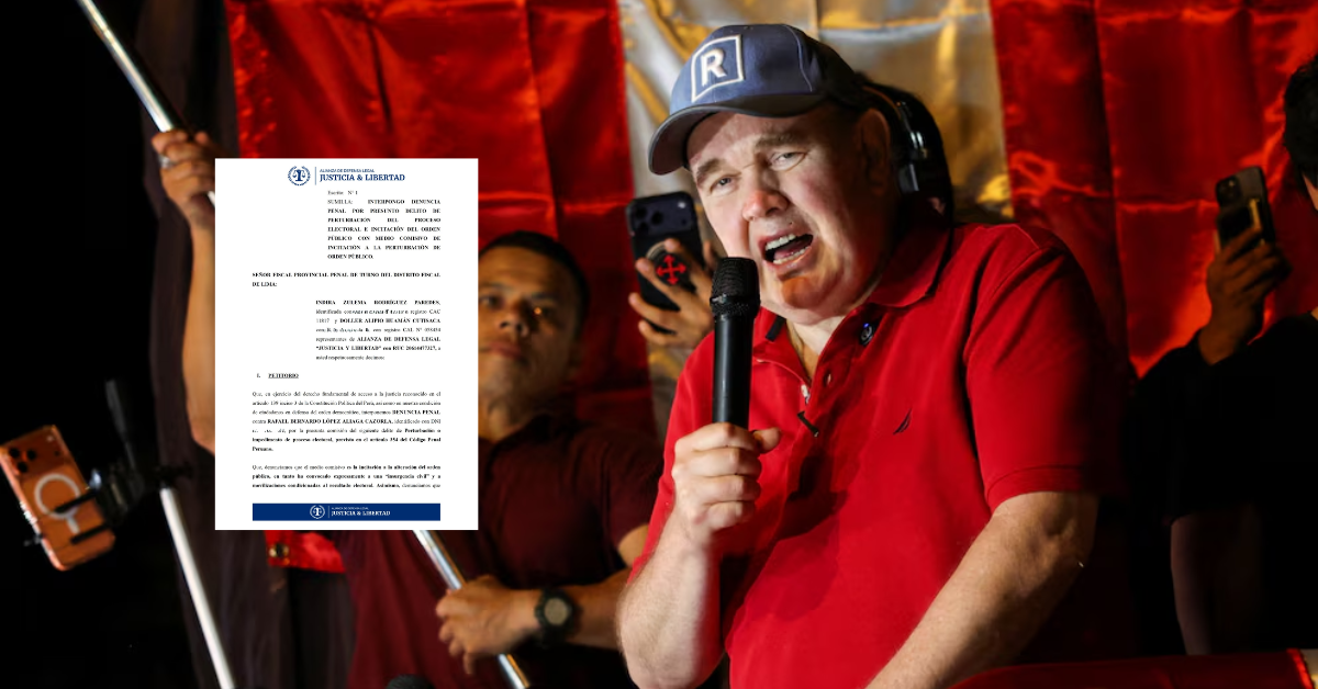 Rafael López Aliaga es denunciado penalmente por 