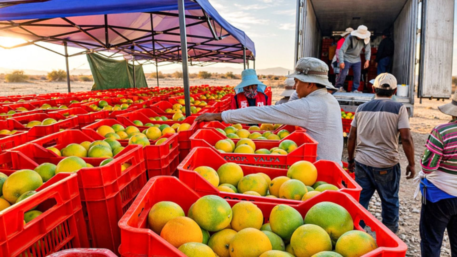 Naranjas de Tacna llegan a Lima con cargamentos directos de hasta 20 toneladas