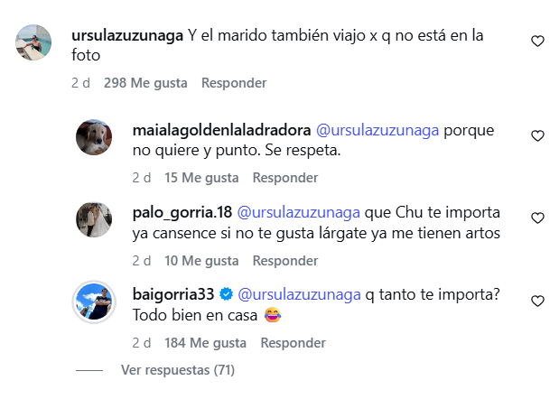 Hermano de Alejandra Baigorria la defiende