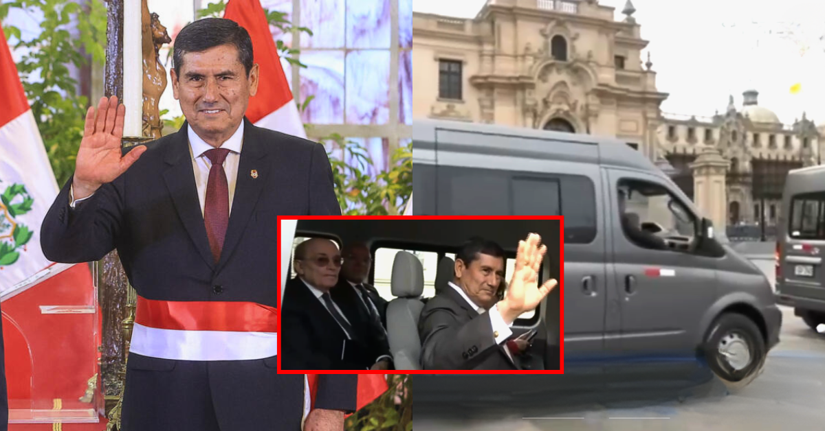 Ministros de Estado llegan en miniván al Congreso para solicitar voto de confianza