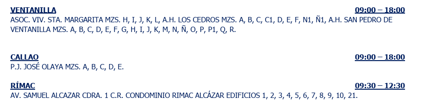 Cortes de luz en Ventanilla, Callao y el R�mac.