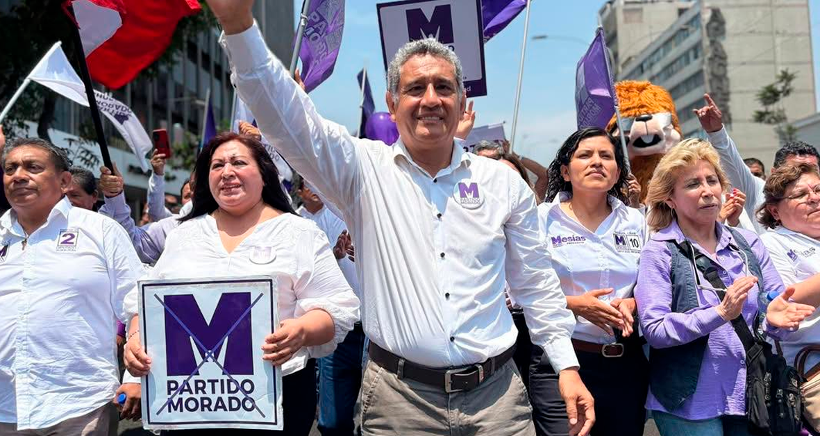 Partido Morado reafirma compromiso tras resultados electorales y agradece a Mesías Guevara: ¿Qué pasará con la agrupación?