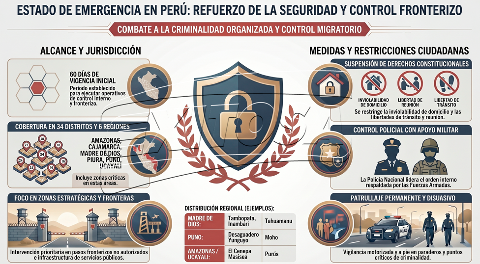 Estado de emergencia: medidas para seguridad ciudadana.