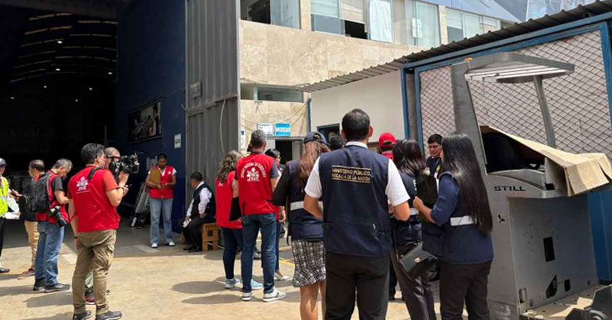 Fiscalía y JNE intervienen almacén de la ONPE por presunta pérdida de material electoral en Surco