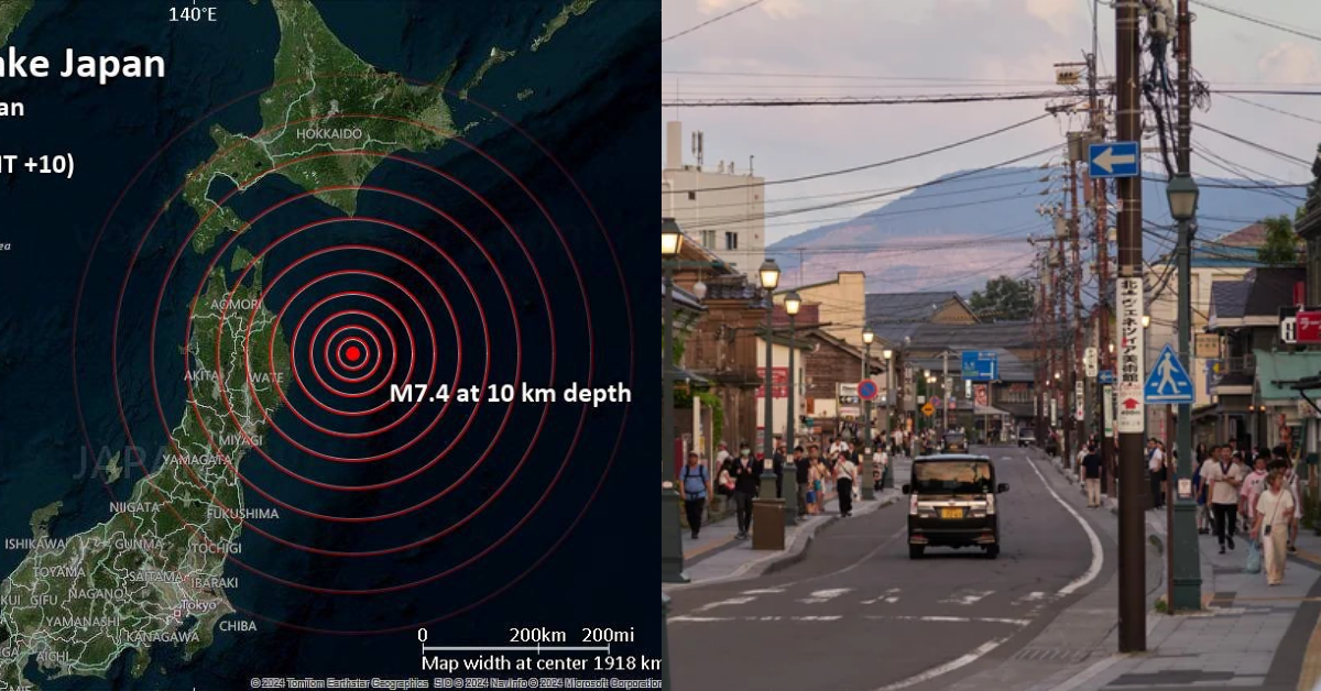 Terremoto de 7.4 sacude la costa de Japón: Autoridades activan la alerta de tsunami tras el sismo