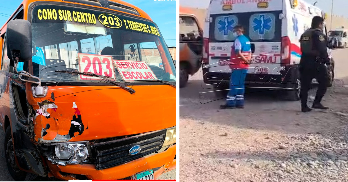 Dos accidentes viales en Tacna reavivan debate sobre seguridad: tres escolares heridos y un niño fallecido