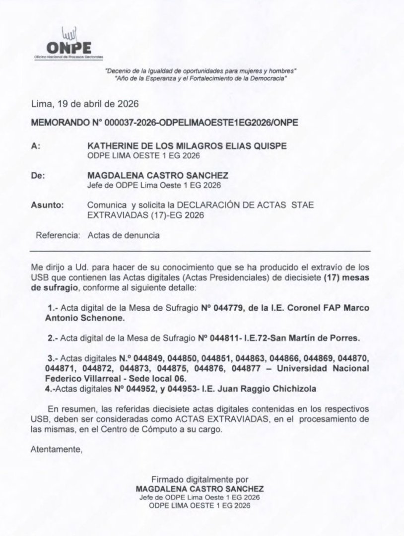 Solicitud de declaraci�n como actas extraviadas