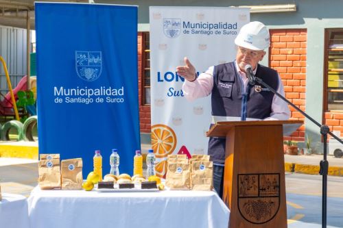 Alcalde de Surco anuncia el programa de alimentaci�n escolar