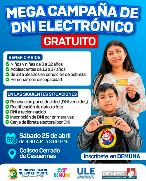 Campa�a del DNIe gratis en Nuevo Chimbote.