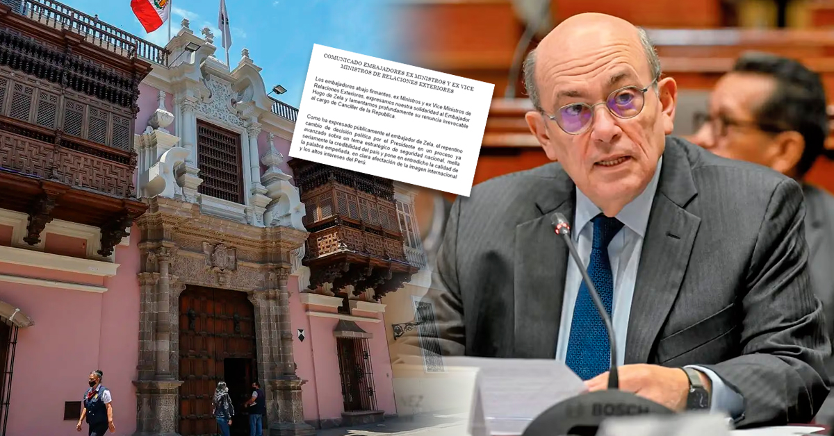 Excancilleres respaldan a Hugo de Zela y lamentan su renuncia tras conflicto por la compra de aviones F-16