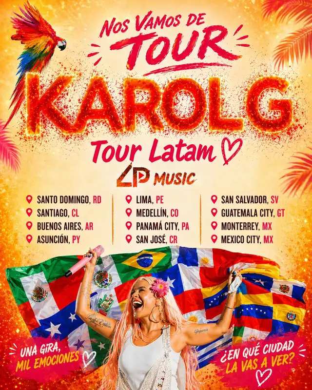 Karol G anuncia gira mundial