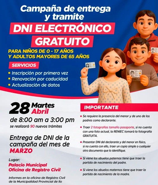 Campa�a gratuita en Ilo.