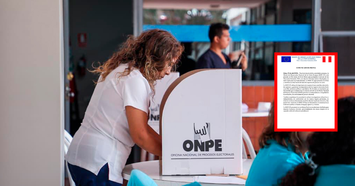 Misión de Observación de la UE exhorta a continuar el proceso electoral y respetar la independencia de los organismos electorales