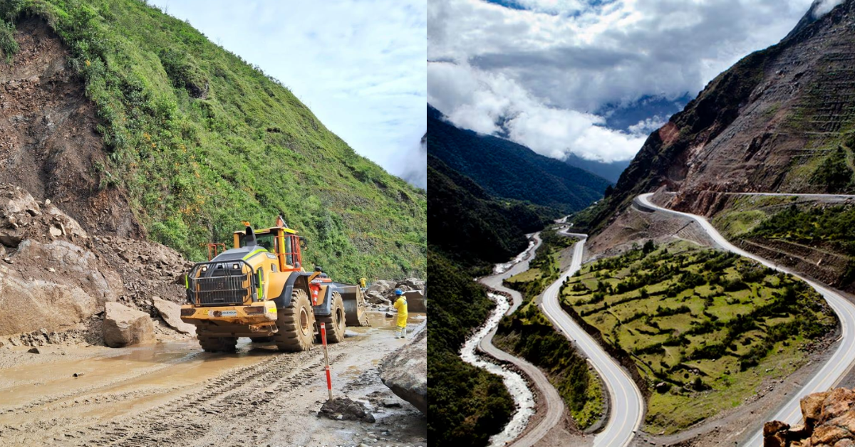 Cusco: MTC habilita tránsito en km 145 de la Carretera Interoceánica Sur tras bloqueo por deslizamientos
