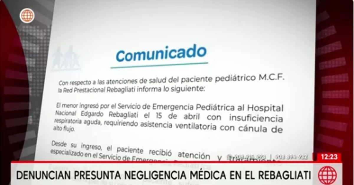 Comunicado del Hospital Rebagliati