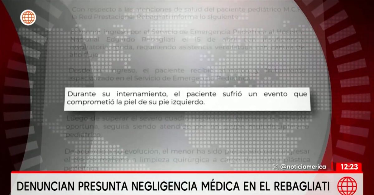 Comunicaci�n del Hospital no precisa lo ocurrido con la atenci�n del menor de edad