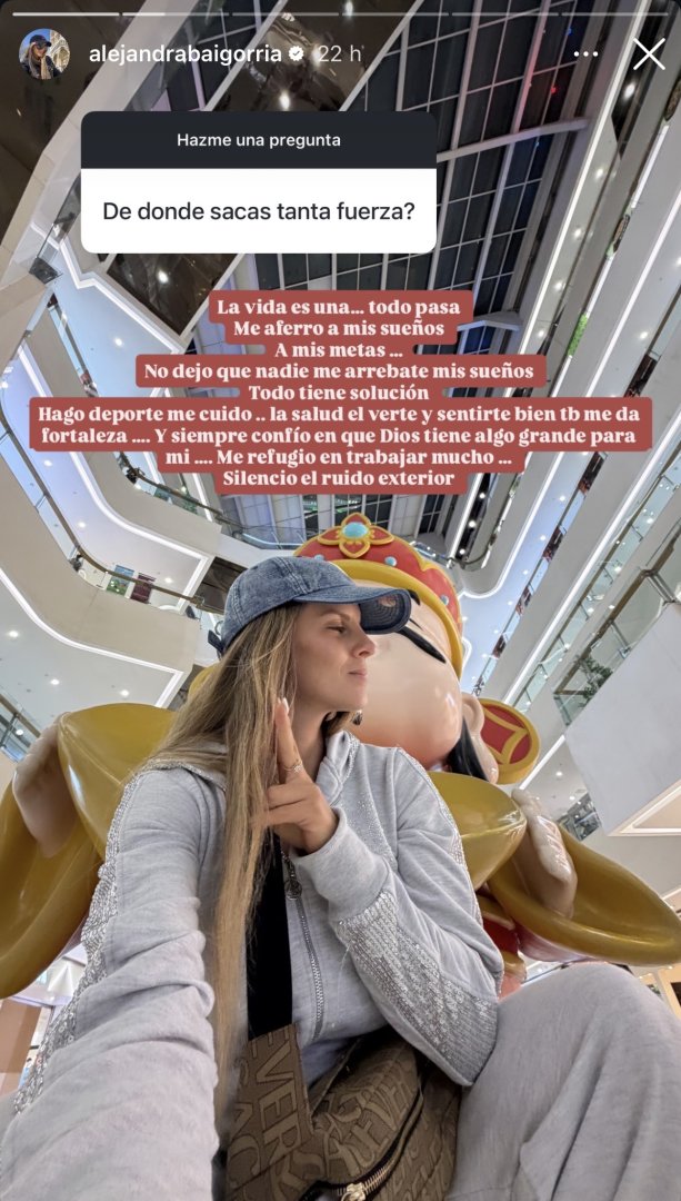 Alejandra Baigorria revela c�mo sobrelleva su crisis con Said Palao