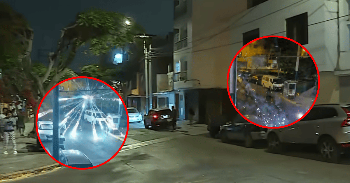 Surco: Falsos barristas desatan temor en vecinos tras enfrentamiento con objetos punzocortantes y pirotécnicos