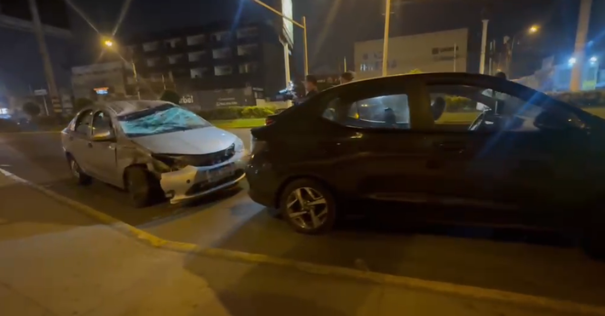 San Miguel: Violento choque entre vehículos deja dos heridos y conductor se niega a pagar daños