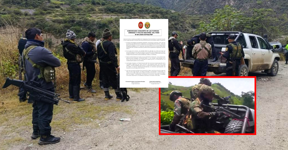 PNP y Comando Conjunto FF.AA. afirman que militares fueron atacados 