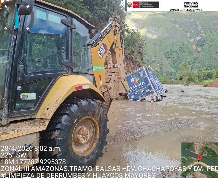 Provias atendi� emergencia en Amazonas. Foto: difusi�n