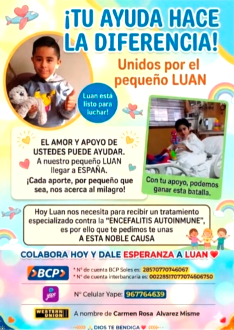 Medios de ayuda para Luan.