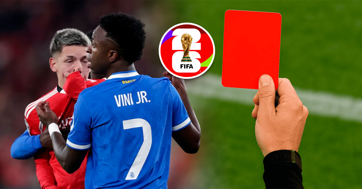 La FIFA implementa nuevas reglas para la tarjeta roja en el Mundial 2026 tras incidente con Vinicius Jr.
