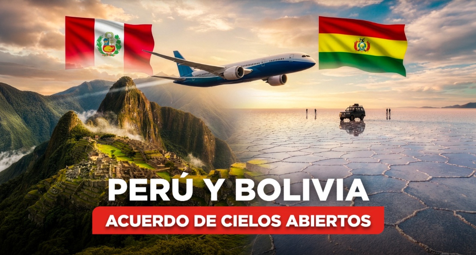 Cielos sin fronteras: Perú y Bolivia liberan el transporte aéreo para impulsar comercio y conectividad regional