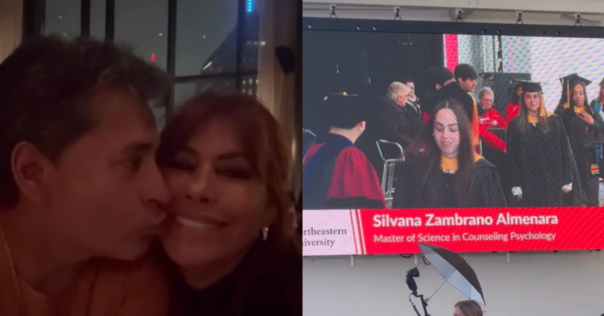 Magaly emocionada por la graduación de la hija de su esposo en Boston: "Estamos orgullosos de ti"