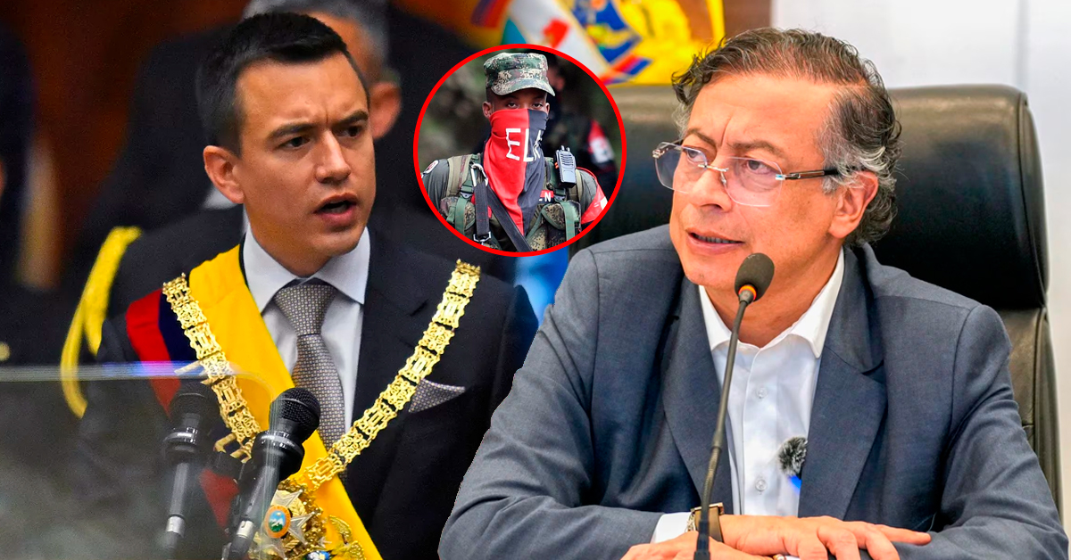 Daniel Noboa denuncia incursión de guerrilleros colombianos 