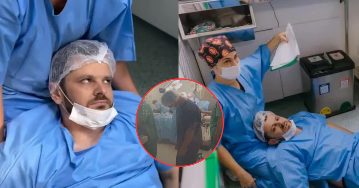 Hombre pide acompañar a su esposa en el parto, pero se desmaya por la emoción: 