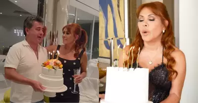 Magaly celebr� sus 63 a�os en compa��a de su esposo y amigos