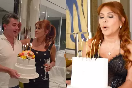 Magaly celebr� sus 63 a�os en compa��a de su esposo y amigos