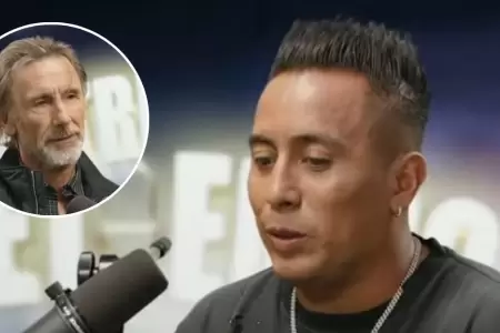 Ricardo Gareca encara a Christian Cueva